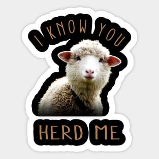 Pint-sized Paws Parade Sheep Whispers, Tee Triumph Extravaganza Sticker